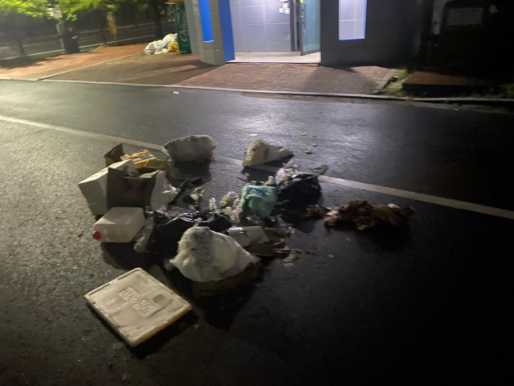 일반쓰레기 재활용쓰레기 다 마구잡이로 버렸습니다