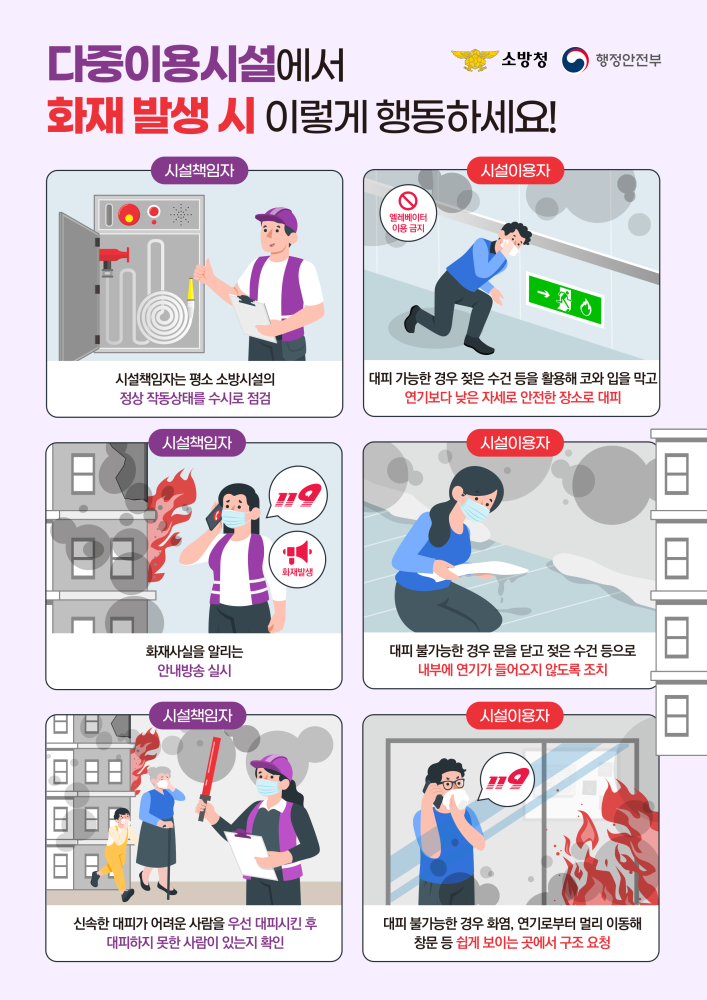 다중이용시설_행동요령_포스터_outline