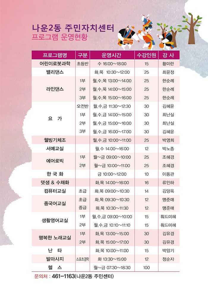 제3회 나운2동 주민자치센터 수강생 대축전