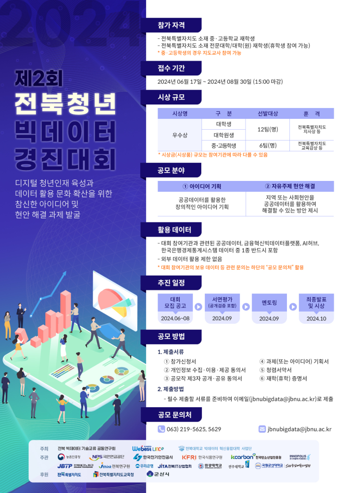 제2회전북청년빅데이터경진대회(포스터)