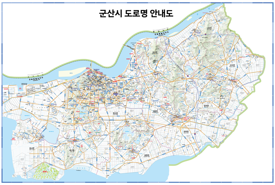 주소정보안내도(군산시전체)