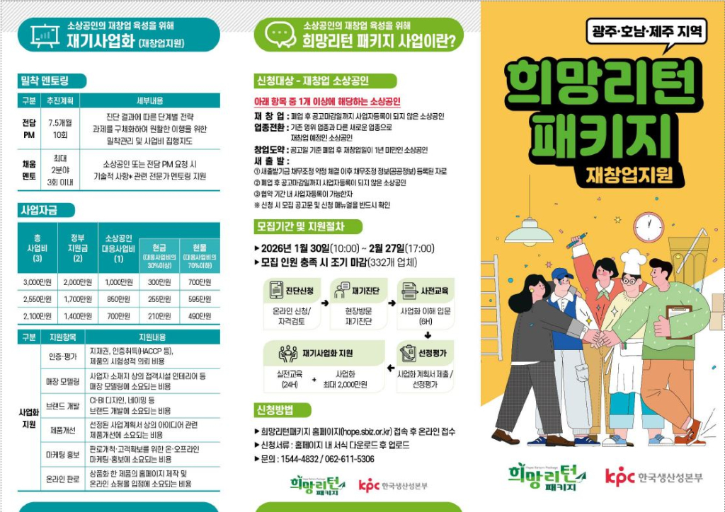 희망리턴패키지재창업지원